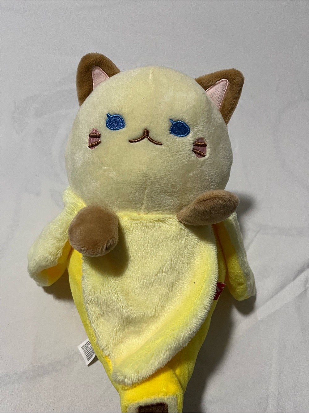 Plush Yellow Cat Toy - Soft Bananya Cat